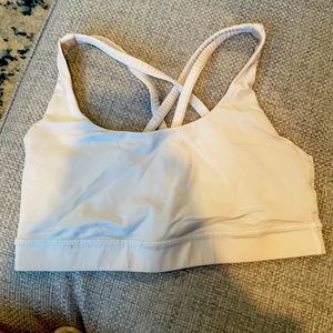 White lululemon Energy Bra